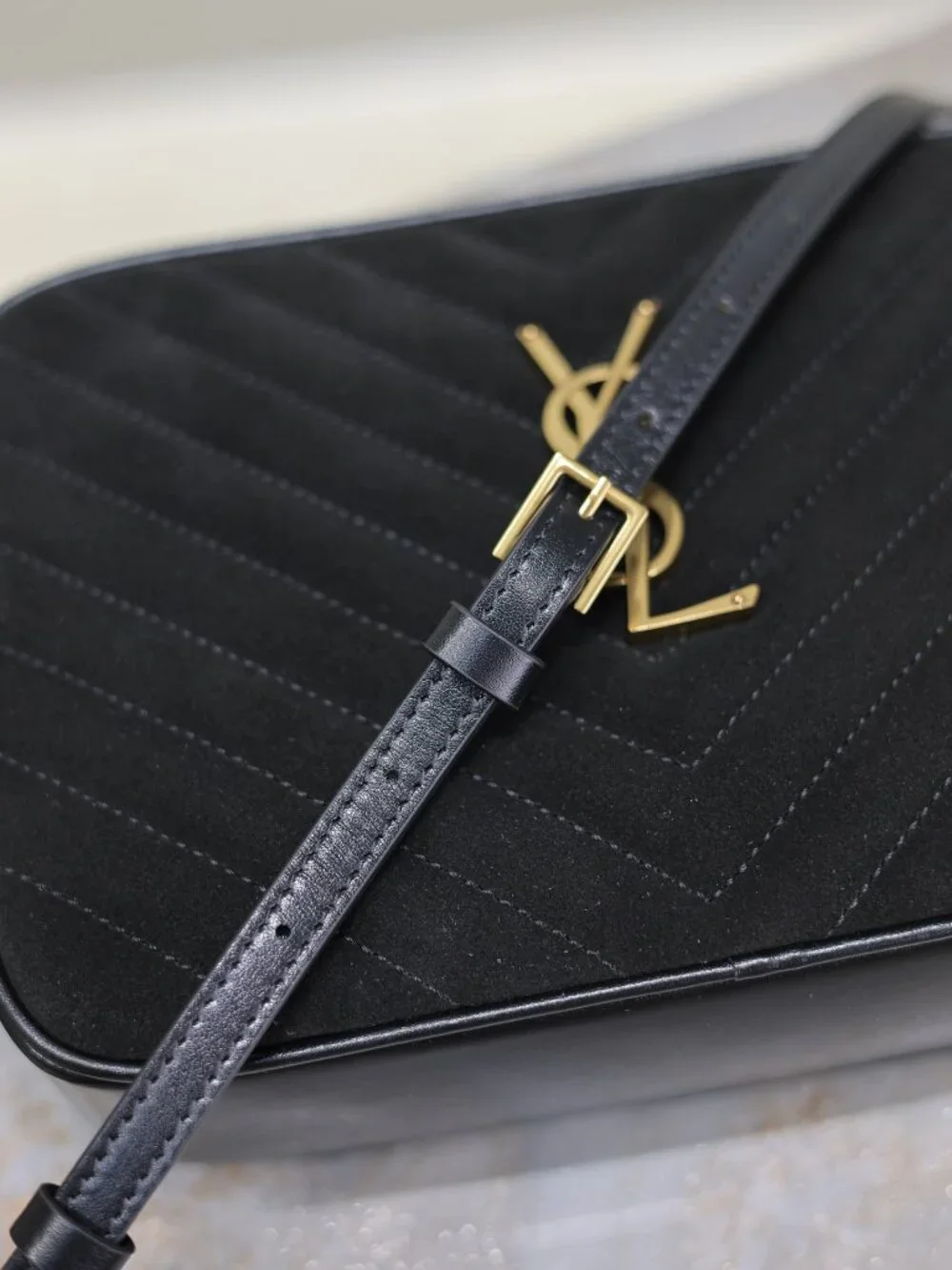 Saint Laurent Lou Camera Bag in Matelassé Leather